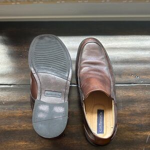 G.H. Bass & Co. Men's Dark Brown Leather Slip-Ons